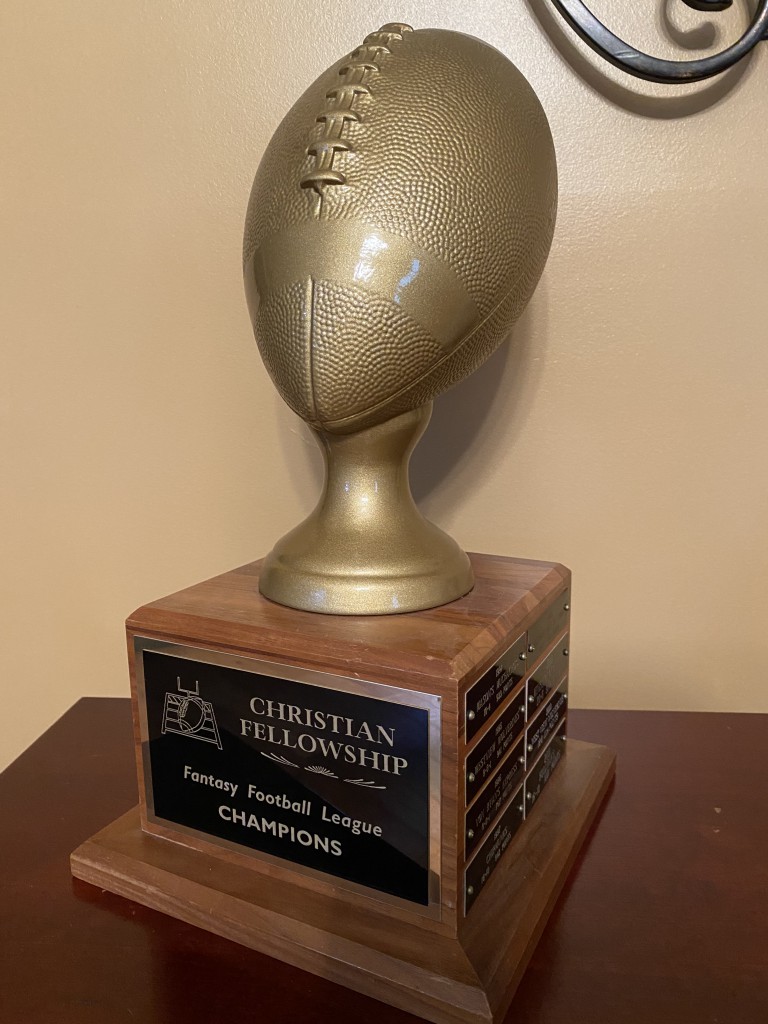 IMG_2007 CFFFL Trophy now Faith Family Fantasy Football